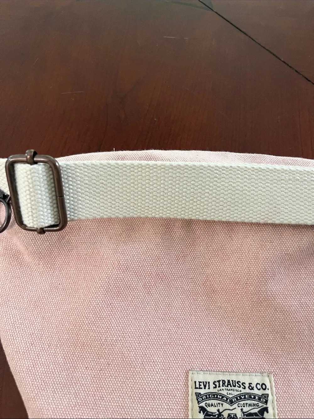 Levi's Blush Cotton Crossbody Waist Bag